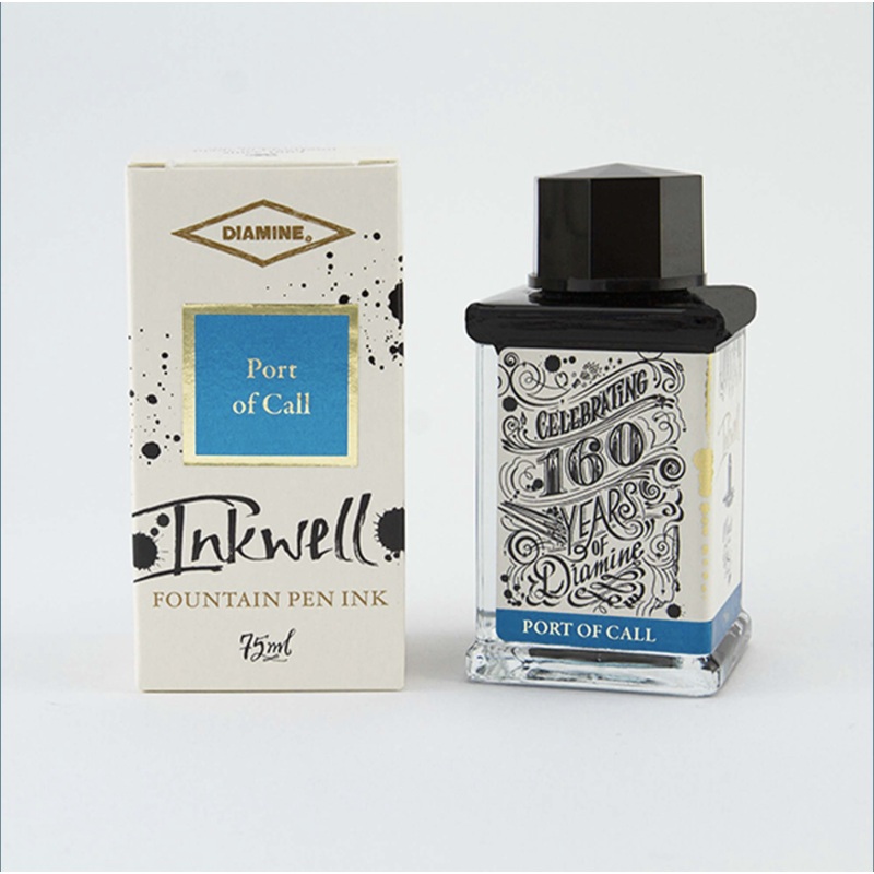 Diamine 160th Anniversary Fountain Pen Ink - Port of Call 75ml Bottle