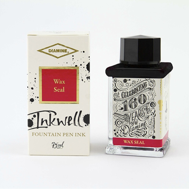 Diamine 160th Anniversary Fountain Pen Ink - Wax Seal 75ml Bottle