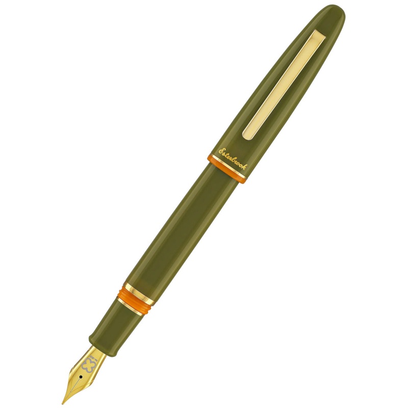 Esterbrook Estie Back to the Land Fountain Pen - Quirky Leaf (Green), Custom Nib
