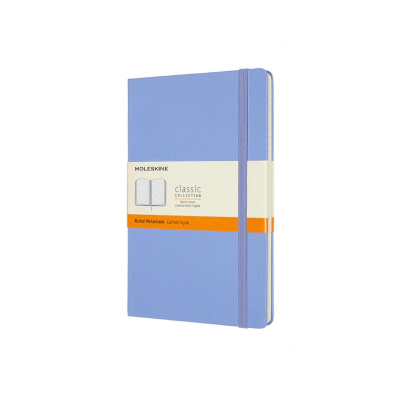 Moleskine Classic Large (A5) Hardcover Notebook - Hydrangea Blue