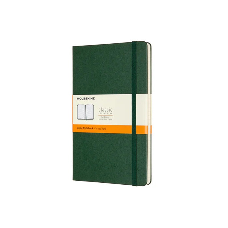 Moleskine Classic Large (A5) Hardcover Notebook - Myrtle Green
