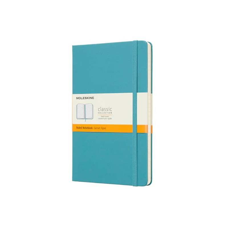 Moleskine Classic Large (A5) Hardcover Notebook - Reef Blue