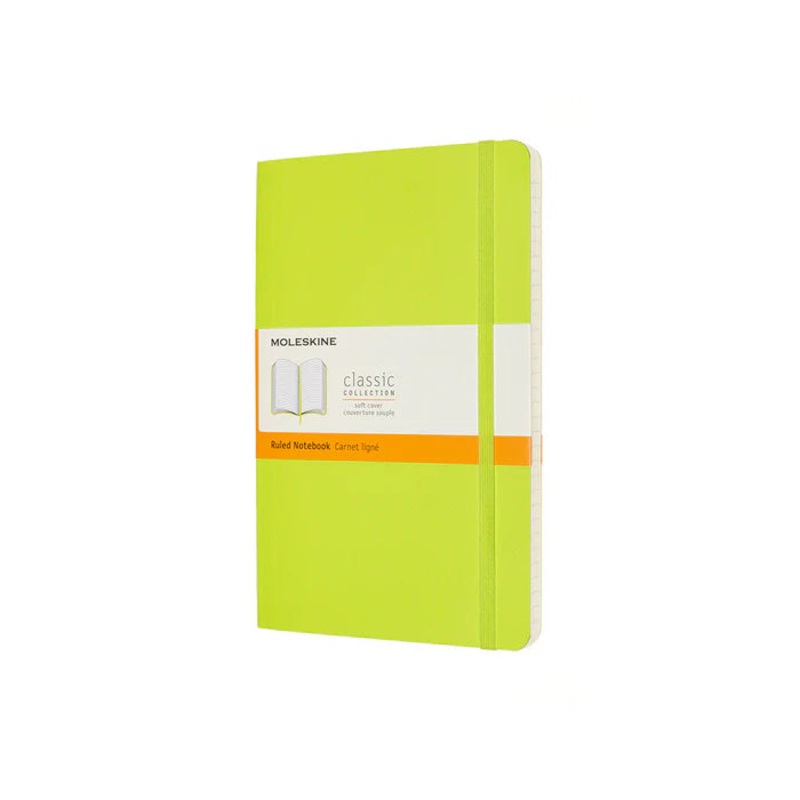Moleskine Classic Large (A5) Softcover Notebook - Lemon Green