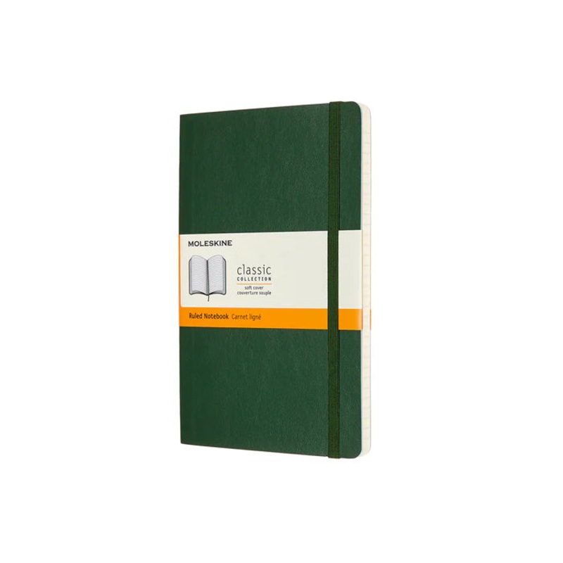 Moleskine Classic Large (A5) Softcover Notebook - Myrtle Green