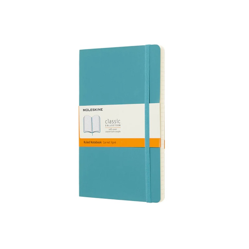 Moleskine Classic Large (A5) Softcover Notebook - Reef Blue
