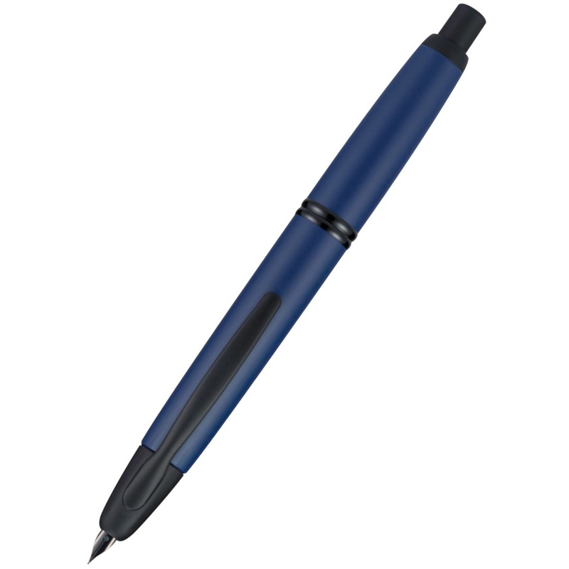 Pilot Capless (Vanishing Point) Matte Blue Fountain Pen - Stub Nib