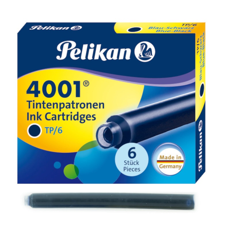 Pelikan 4001 Ink Cartridges - Blue Black