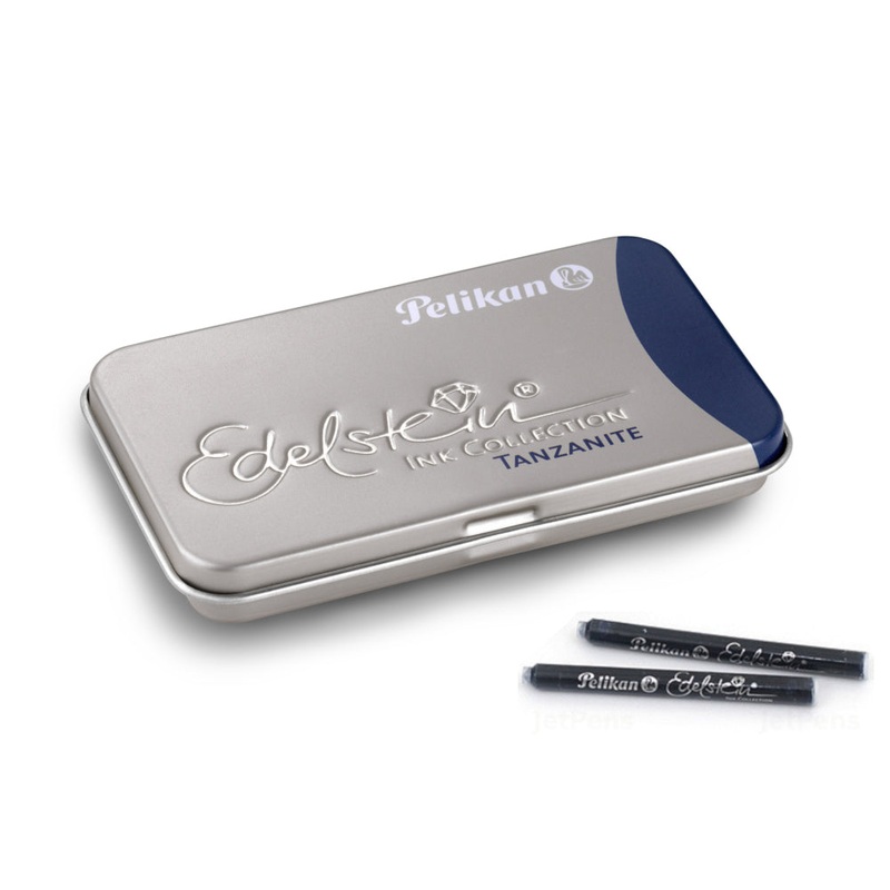 Pelikan Edelstein Ink Cartridges - Tanzanite Blue Black
