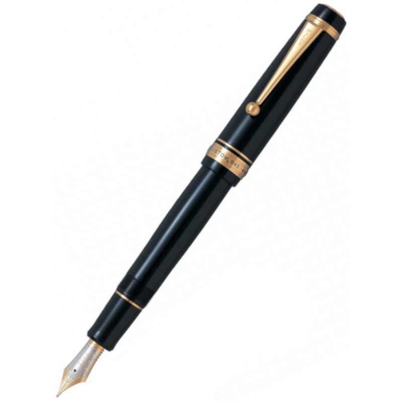 Pilot Custom 845 Urushi Fountain Pen - Black Double Broad