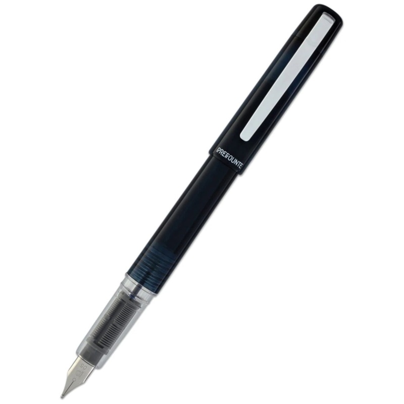 Platinum Prefounte Fountain Pen - Graphite Blue, Fine Point