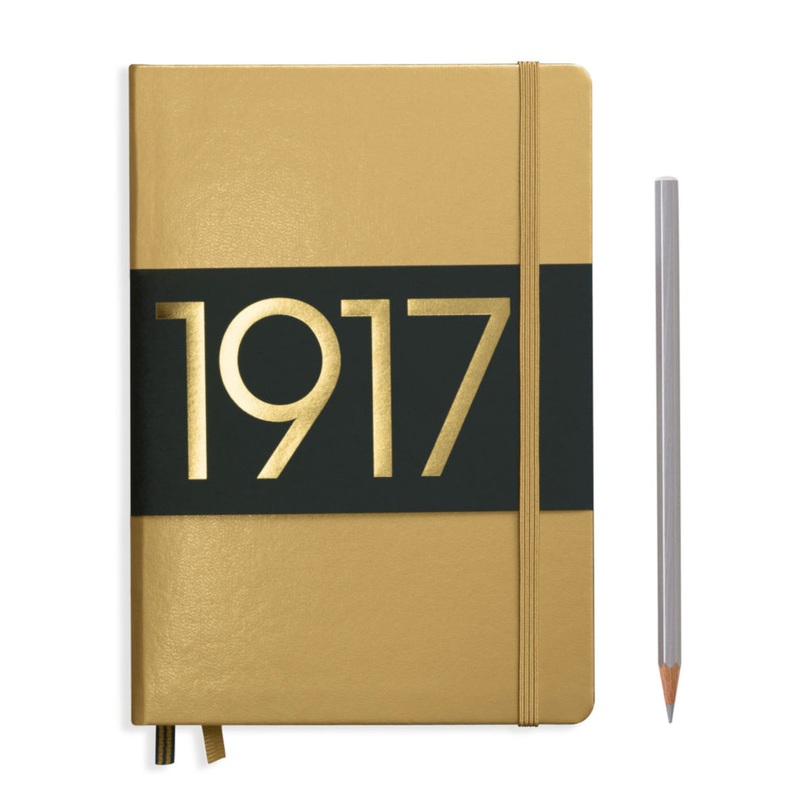 Leuchtturm1917 Medium (A5) Notebook - Gold Ruled