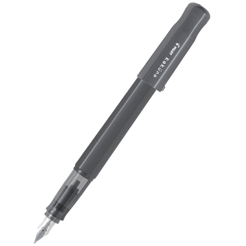 Pilot Kakuno Fountain Pen - Grey Medium