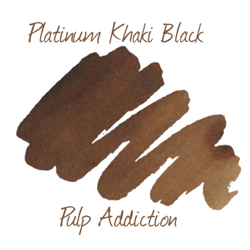 Platinum Classic Ink Khaki Black - 2ml Sample