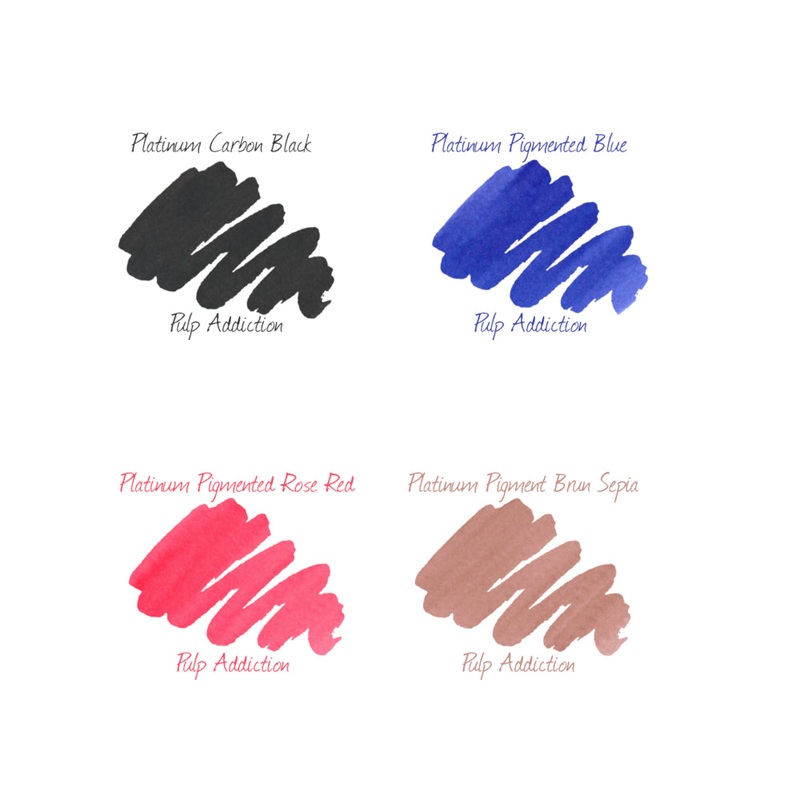 Platinum Pigmented Ink Sample Package (4)