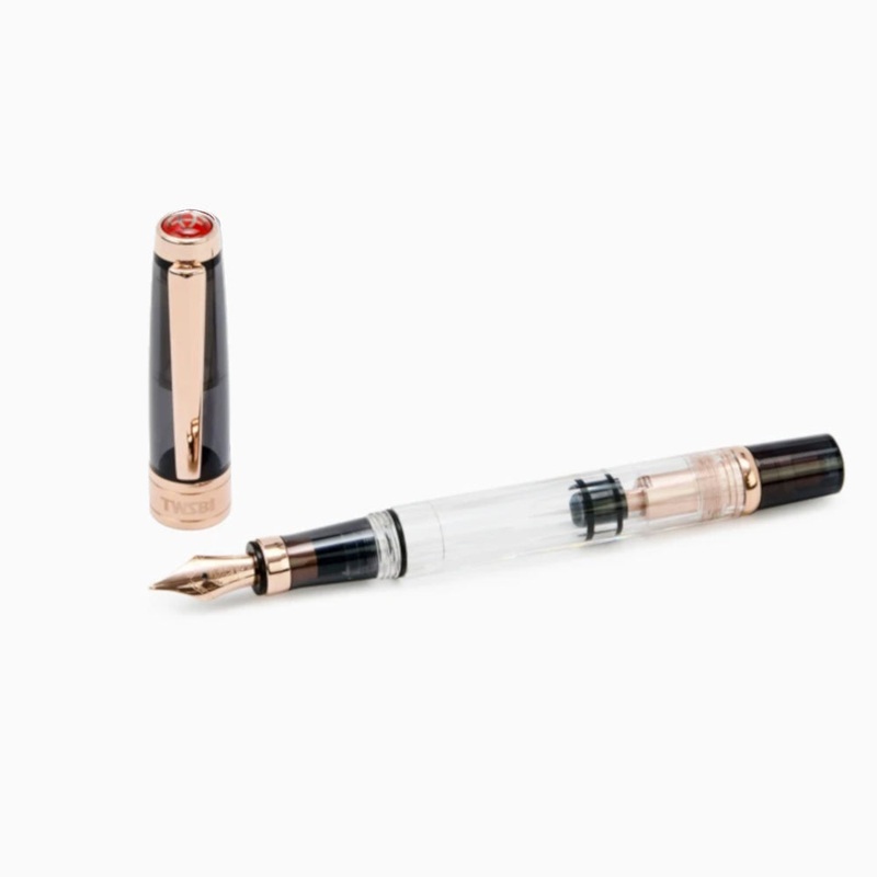 TWSBI Diamond 580 Fountain Pen - Smoke Rose Gold II Stub 1.1mm