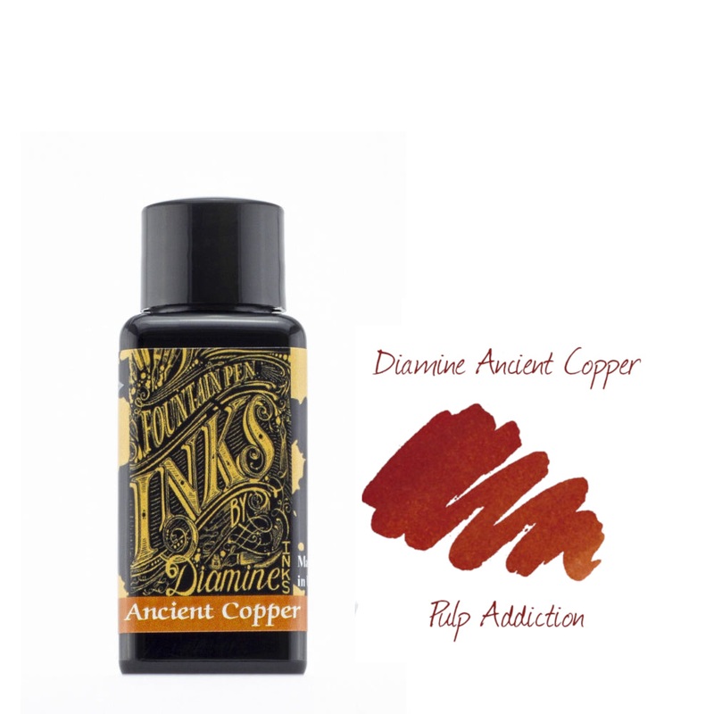 Diamine Fountain Pen Ink - Ancient Copper 30ml Bottle