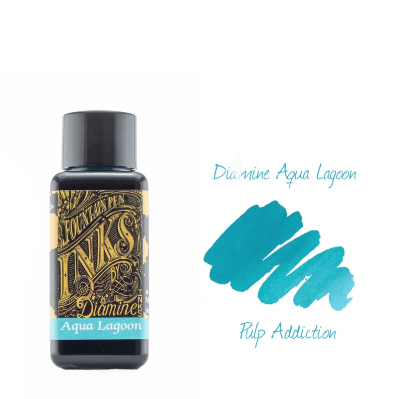 Diamine Fountain Pen Ink - Aqua Lagoon 30ml Bottle