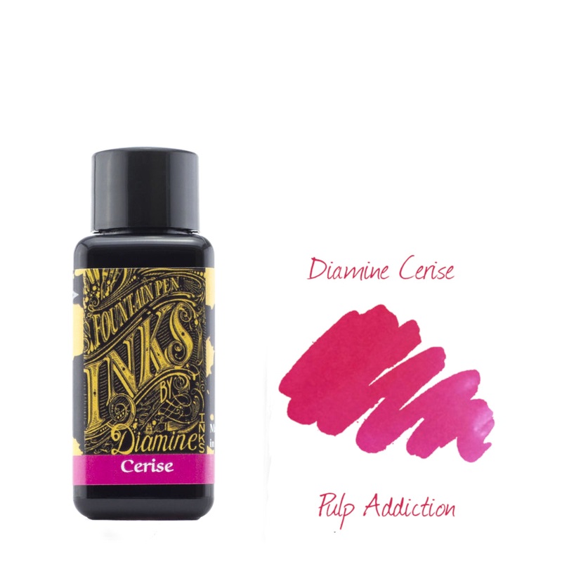 Diamine Fountain Pen Ink - Cerise 30ml Bottle