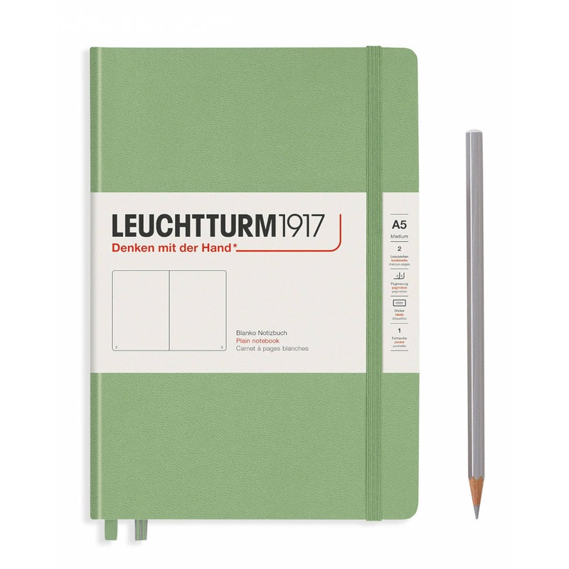 Leuchtturm1917 Medium (A5) Notebook - Sage Plain