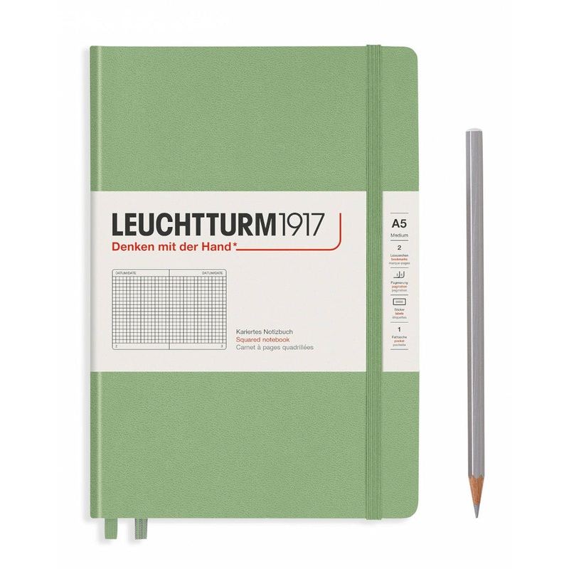 Leuchtturm1917 Medium (A5) Notebook - Sage Squared
