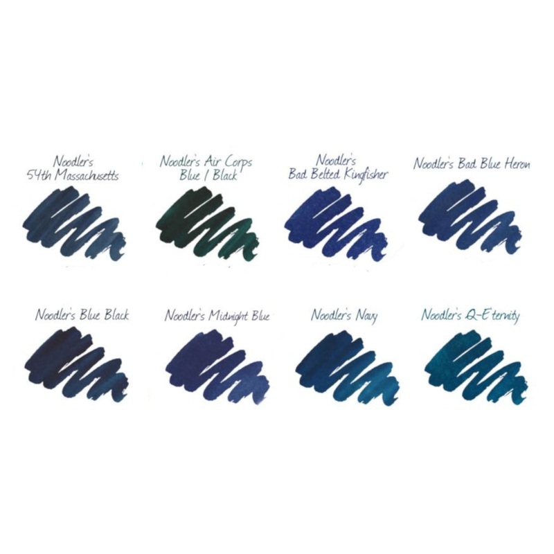 Noodler's Dark Blue Inks Sample Package (8)