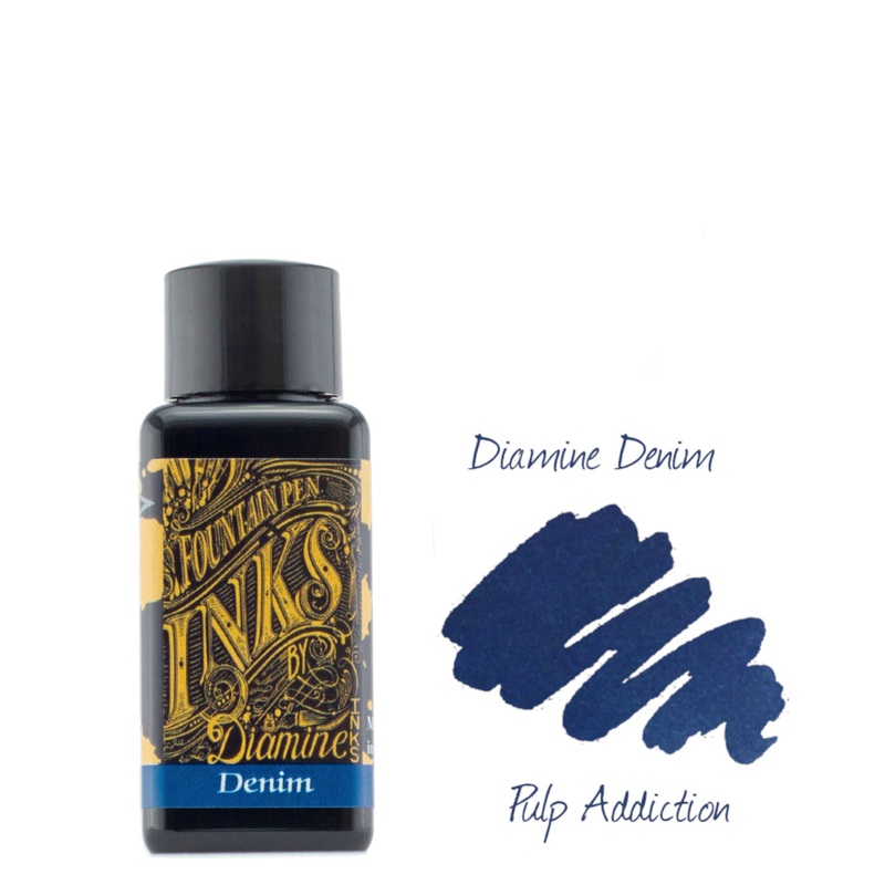 Diamine Fountain Pen Ink - Denim 30ml Bottle
