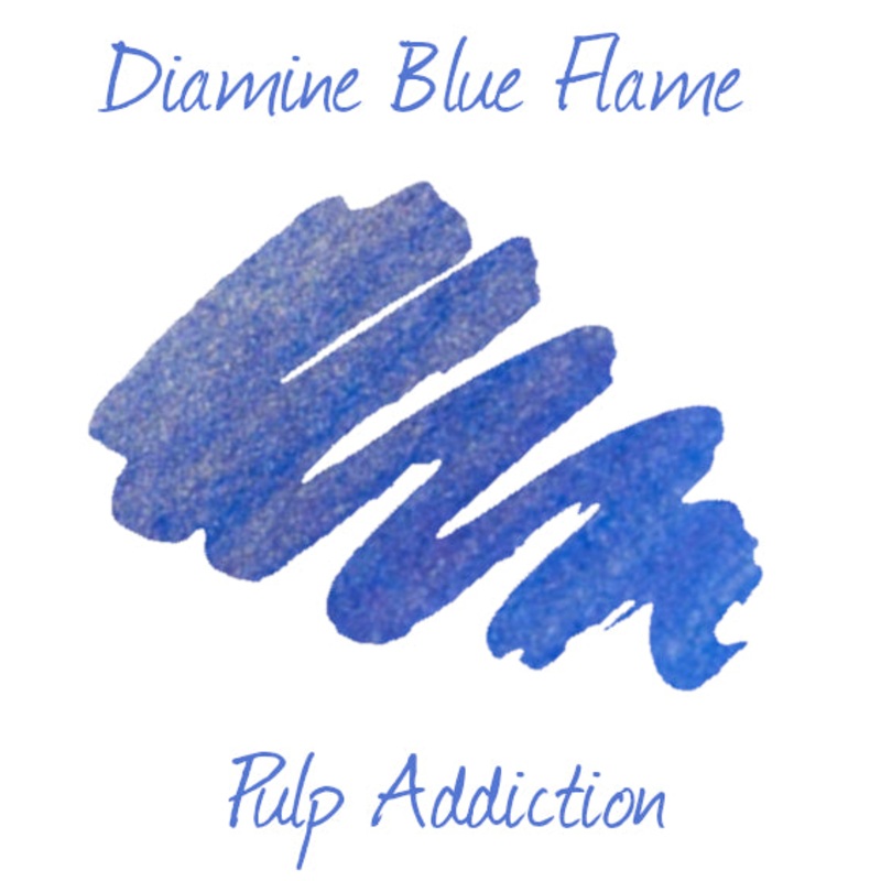 Diamine Blue Flame Shimmer - 2ml Sample