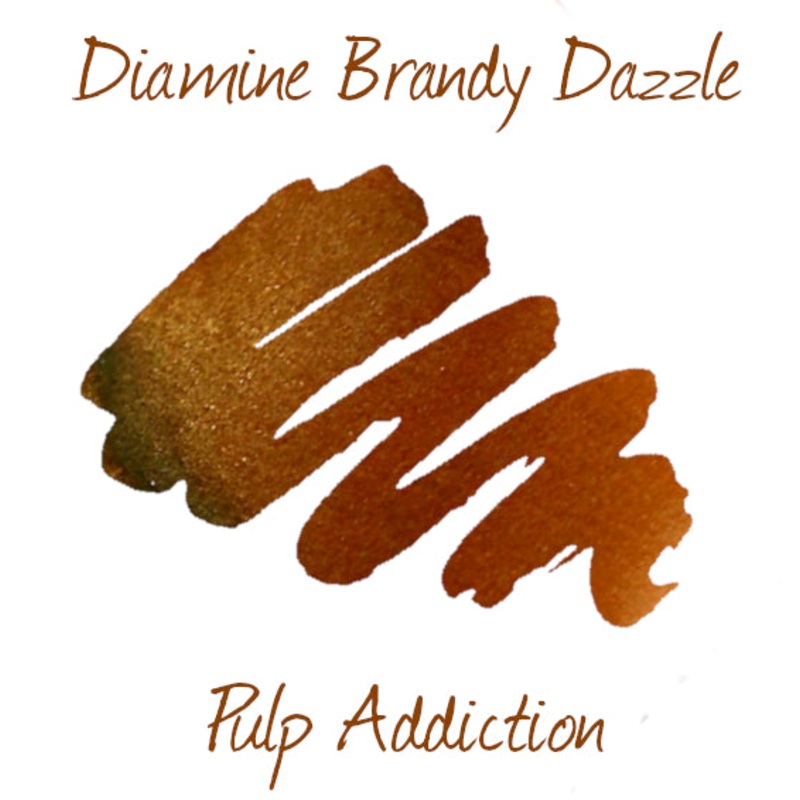 Diamine Brandy Dazzle Shimmer - 2ml Sample
