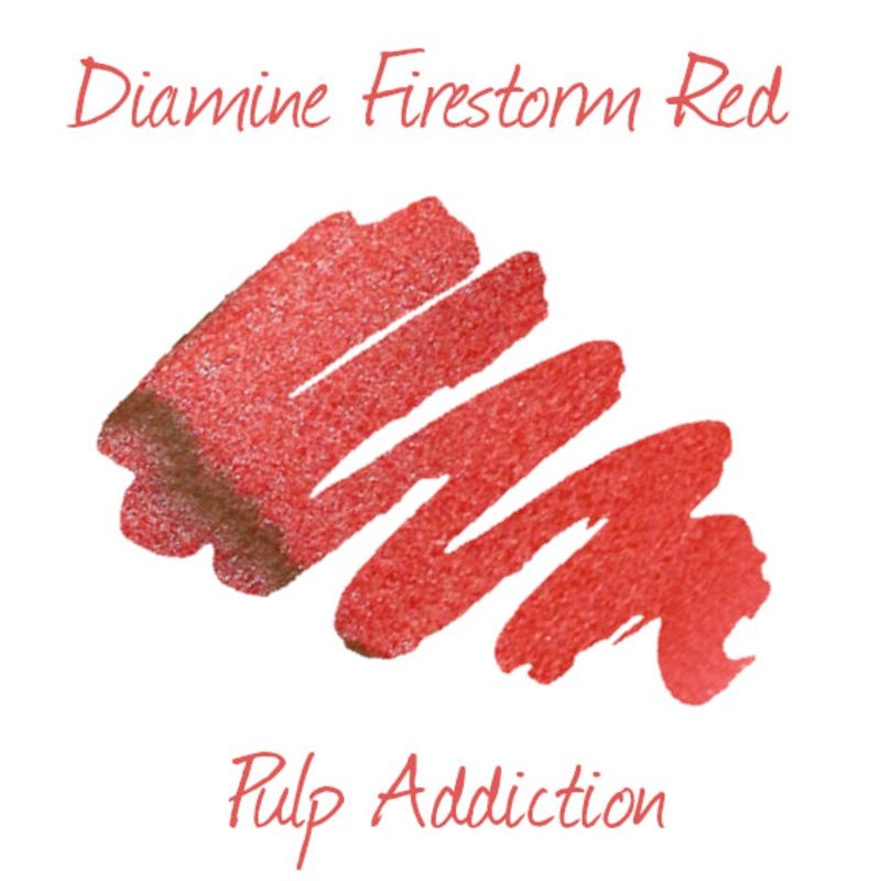 Diamine Firestorm Red Shimmer - 2ml Sample