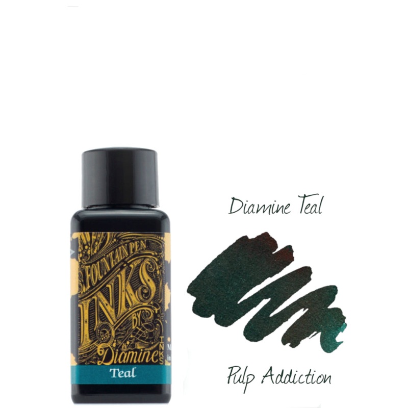 Diamine Fountain Pen Ink - Teal 30ml Bottle