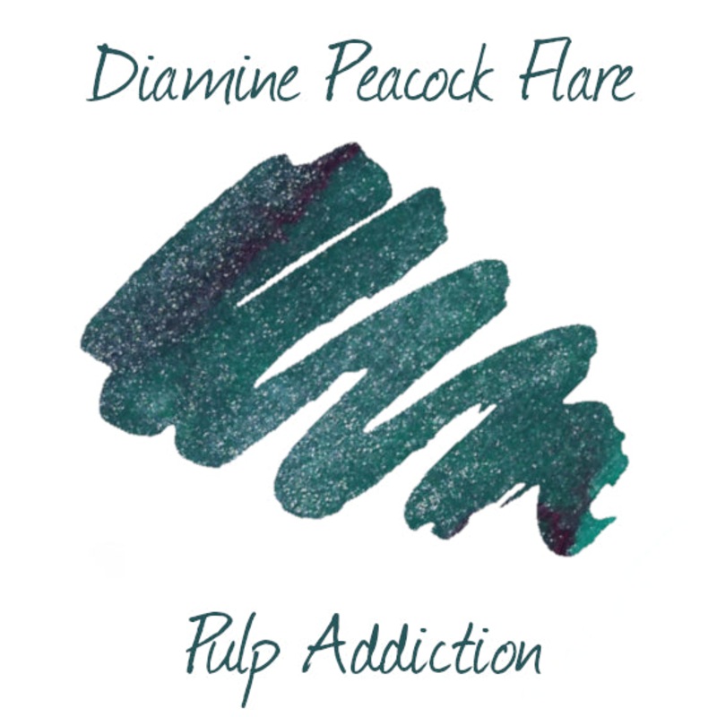 Diamine Peacock Flare Shimmer - 2ml Sample