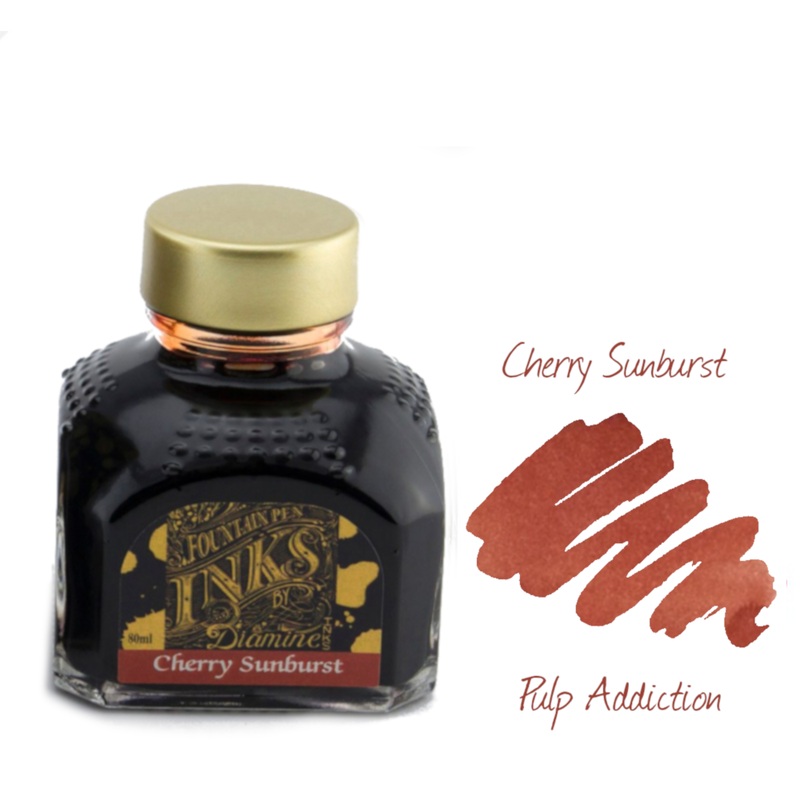 Diamine Ink - Cherry Sunburst (Guitar) 80ml Bottle