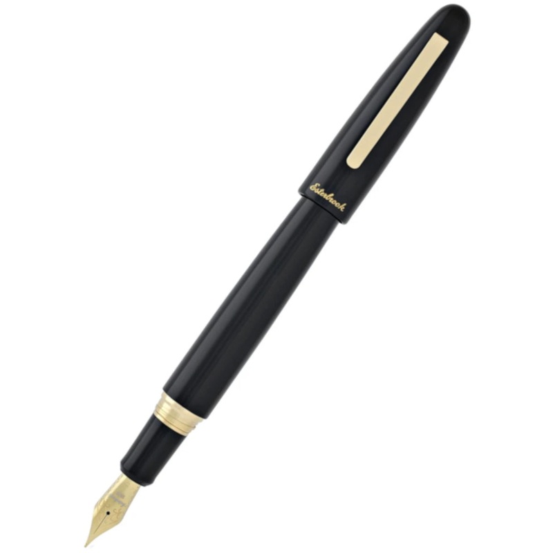 Esterbrook Oversized Estie Ebony Fountain Pen - Gold Trim