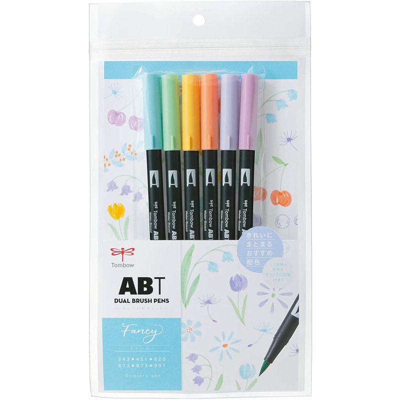 Tombow AB-T6CFN Fancy 6pc Brush Set