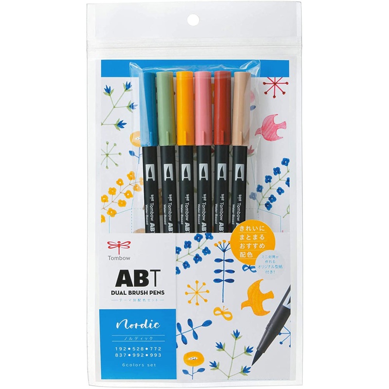 Tombow AB-T6CNR Nordic 6pc Brush Set