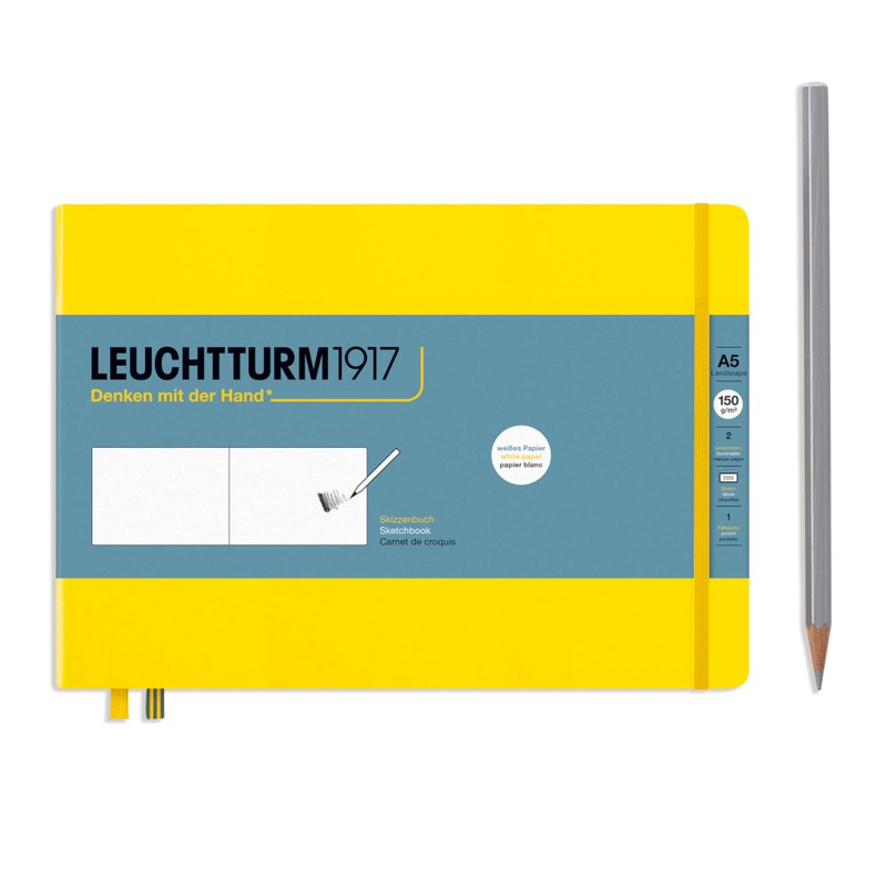 Leuchtturm1917 Medium (A5) Sketchbook - Landscape Lemon