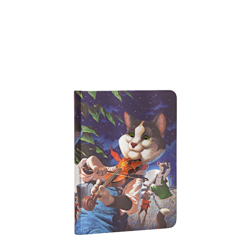 Paperblanks Merry Makers Cat and the Fiddle Midi - Lined Journal