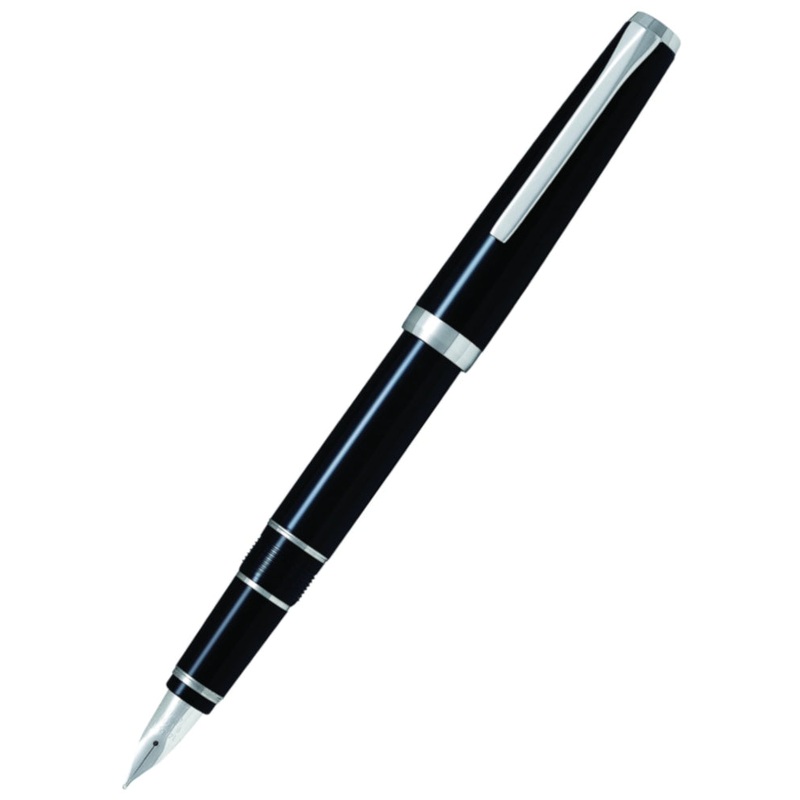 Pilot Falcon Fountain Pen - Black Rhodium Soft Extra Fine