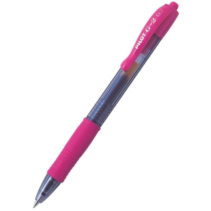 Pilot G-2 Gel Rollerball Pen - Fine 0.7mm Pink