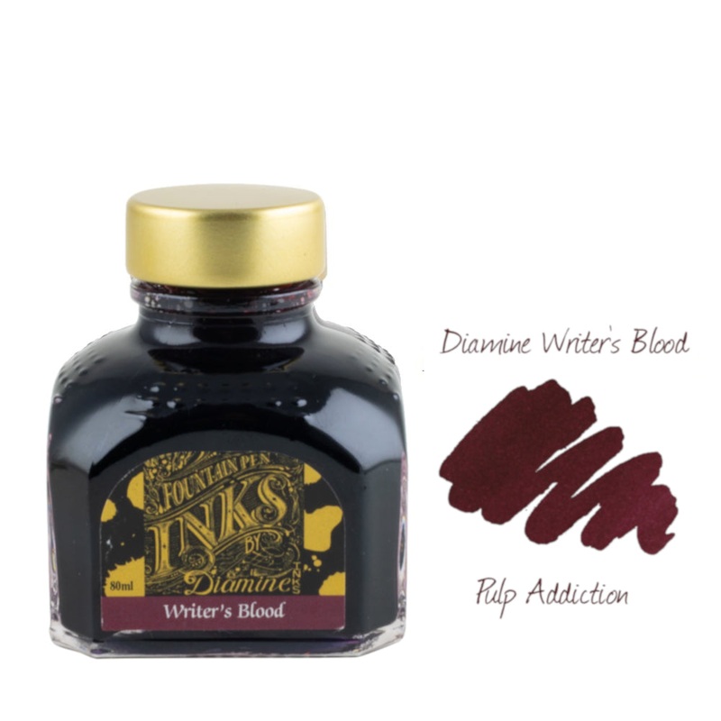 Diamine Fountain Pen Ink - Writer's Blood 80ml Bottle
