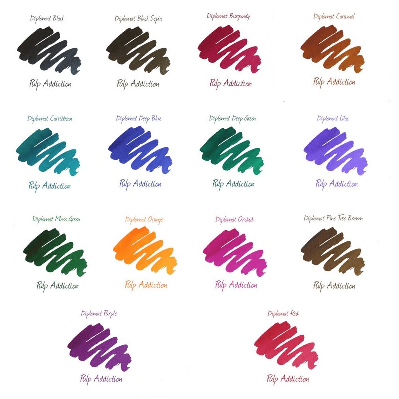 Diplomat Complete Ink Sample Package (15)