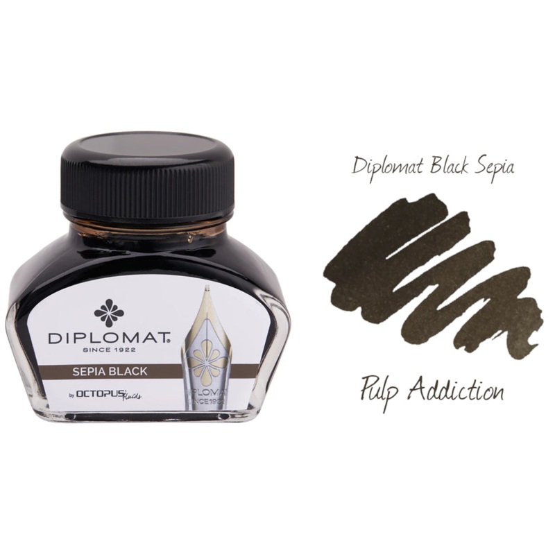 Diplomat Sepia Black Ink - 30ml