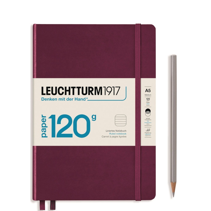 Leuchtturm1917 120gsm Edition Notebook - (A5) Lined, Port Red