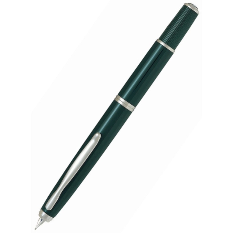 Pilot Capless Fermo Fountain Pen - Dark Green Medium