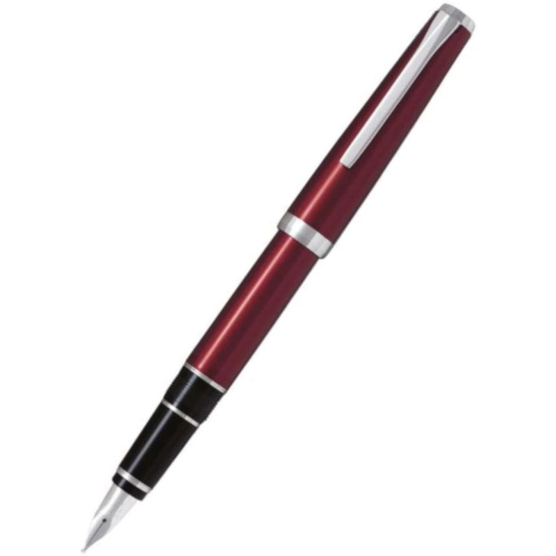 Pilot Falcon Fountain Pen - Burgundy Red Rhodium Soft Extra Fine