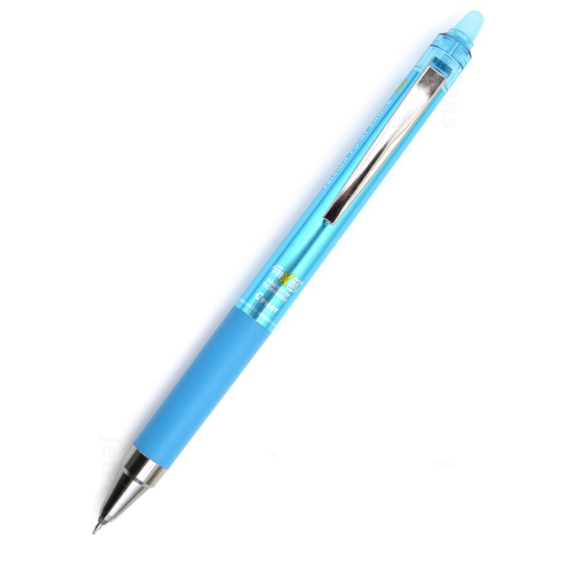Pilot FriXion Point Knock Gel Pen - 0.4 mm - Light Blue
