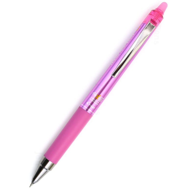 Pilot FriXion Point Knock Gel Pen - 0.4 mm - Pink