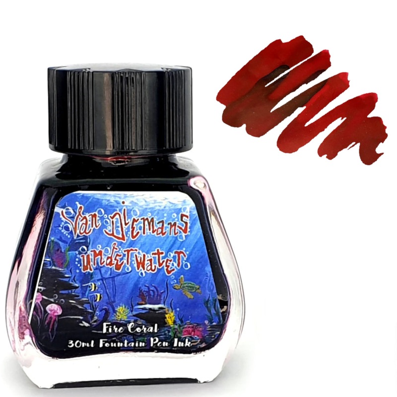 Van Dieman's Fountain Pen Ink - (Underwater) Fire Coral