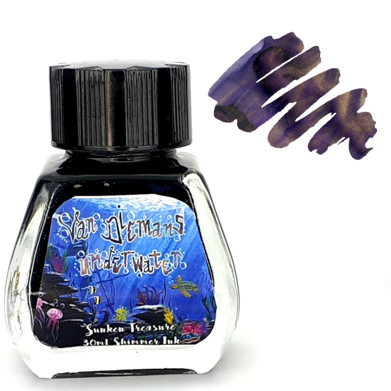 Van Dieman's Fountain Pen Ink - (Underwater) Sunken Treasure