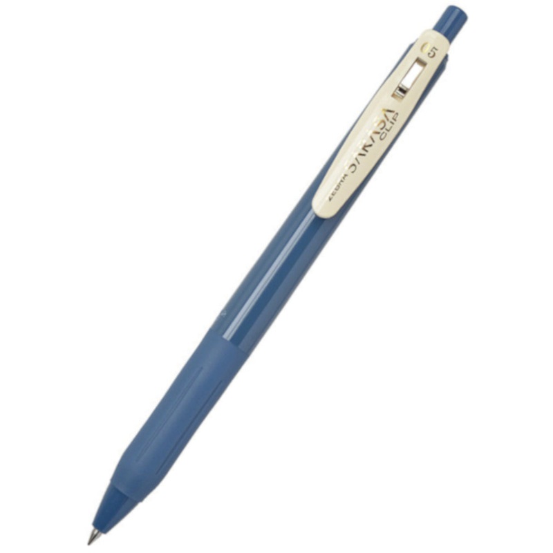 Zebra Sarasa Clip Gel Vintage Rollerball Pen - Blue Grey
